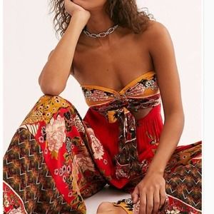 NEW Free People Bali Birds Of Paradise One Piece